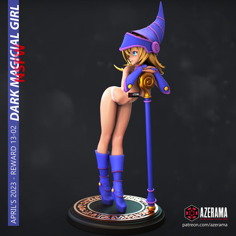 Dark Magician Girl Figurine | 8-Inch SLA Resin Print | Fully Painted by Azerama | SFW & NSFW Versions