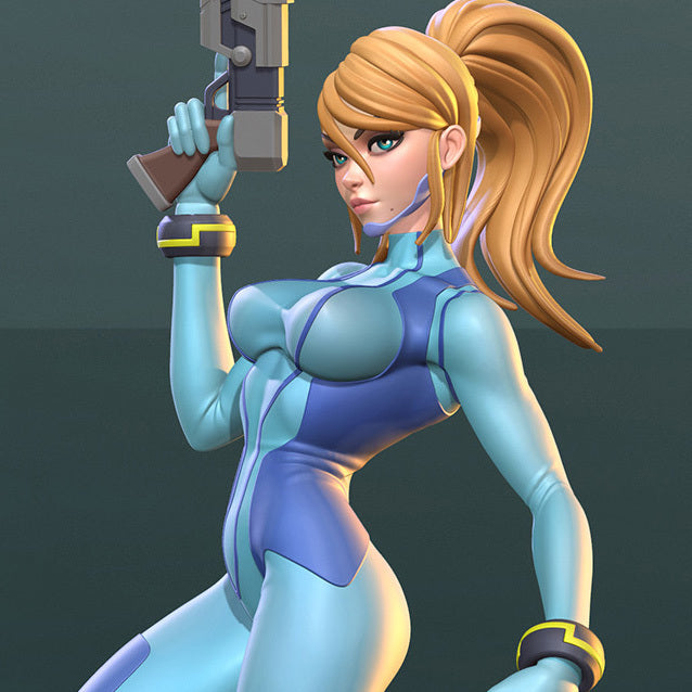 Samus Aran zero - diNamuuu3D SFW Fanart figurine