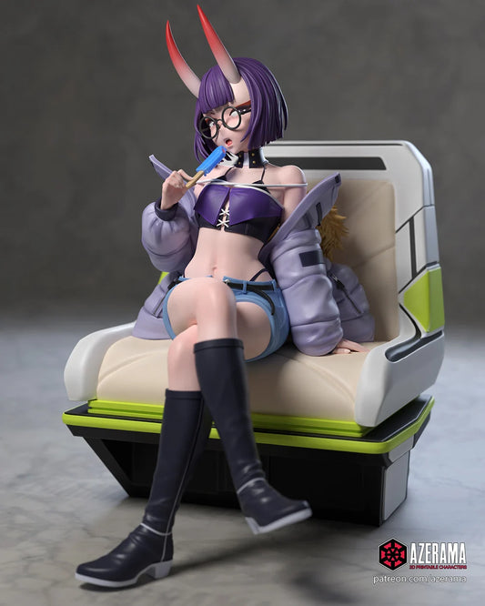 Shuten Douji Figurine | 8-Inch SLA Resin Print | Fully Painted by Azerama | SFW & NSFW Versions