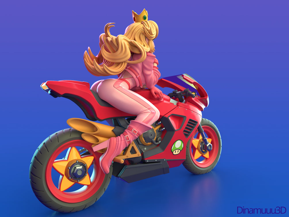 Princess peach - diNamuuu3D Fanart Sculpture figurine