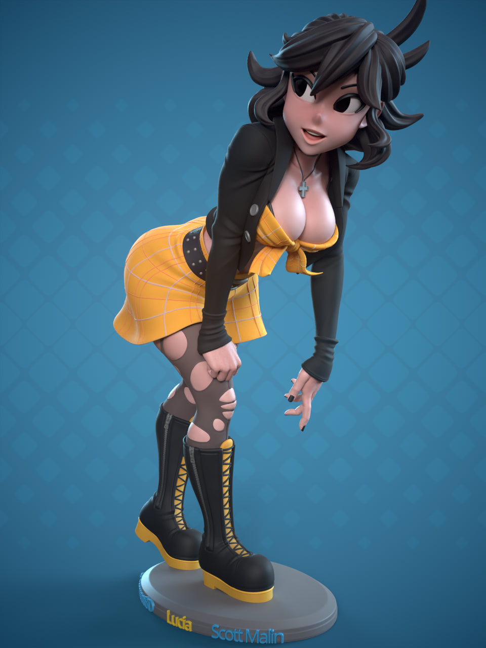 Lucia - diNamuuu3D scott malin collaboration Fanart