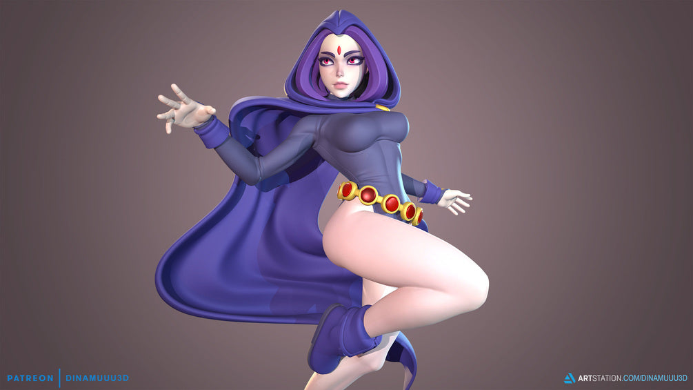 Raven - diNamuuu3D SFW & NSFW Fanart Figurine