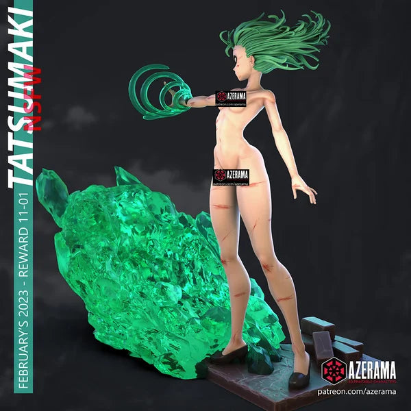 Tatsumaki Figurine | 8-Inch SLA Resin Print | Fully Painted by Azerama | SFW & NSFW Versions