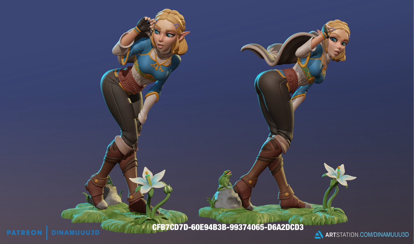 Zelda - diNamuuu3D SFW & NSFW Fanart figurine