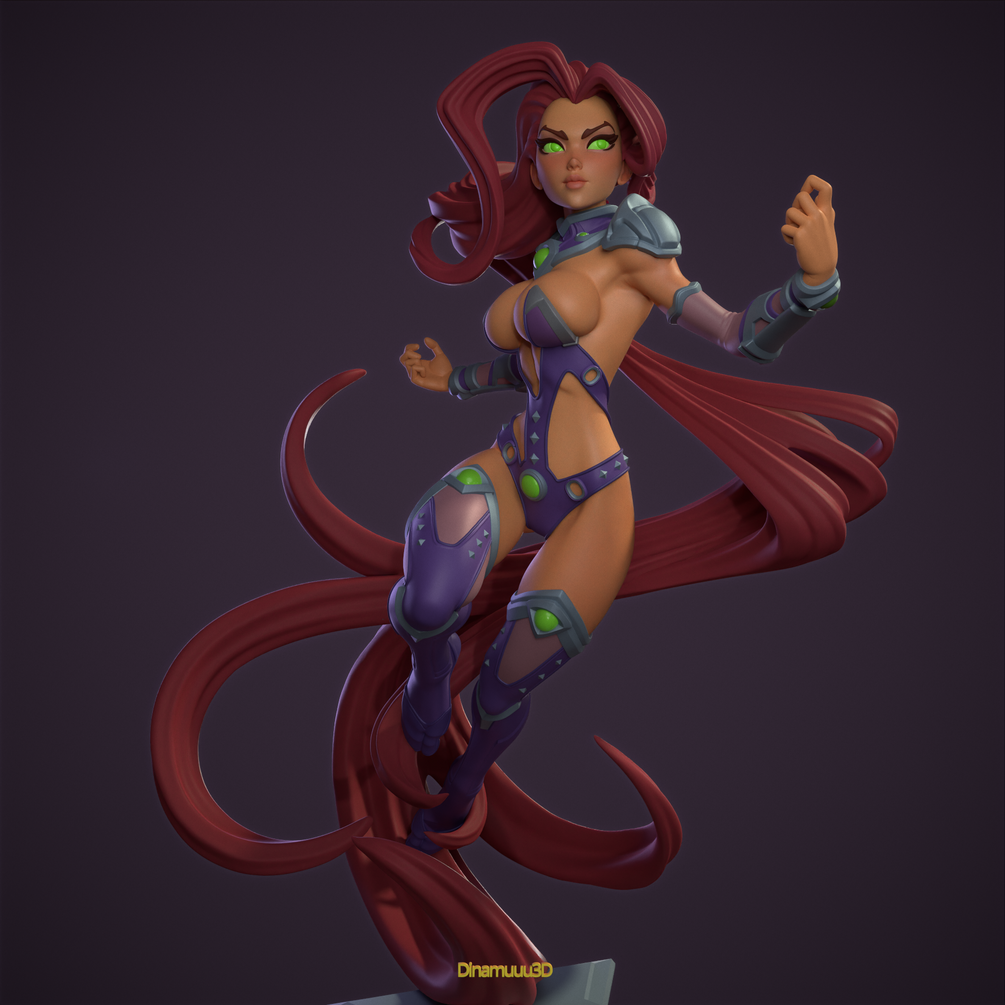 Starfire - diNamuuu3D Fanart Figurine