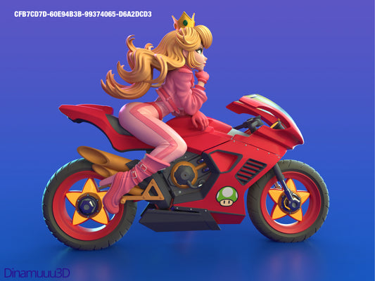 Princess peach - diNamuuu3D Fanart Sculpture figurine