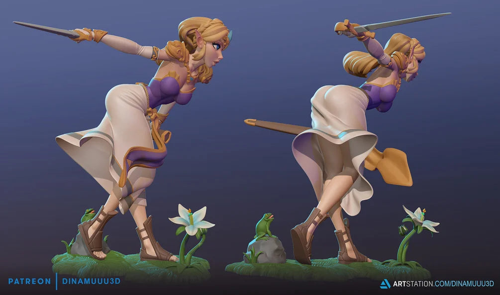 Zelda - diNamuuu3D SFW & NSFW Fanart Figurine