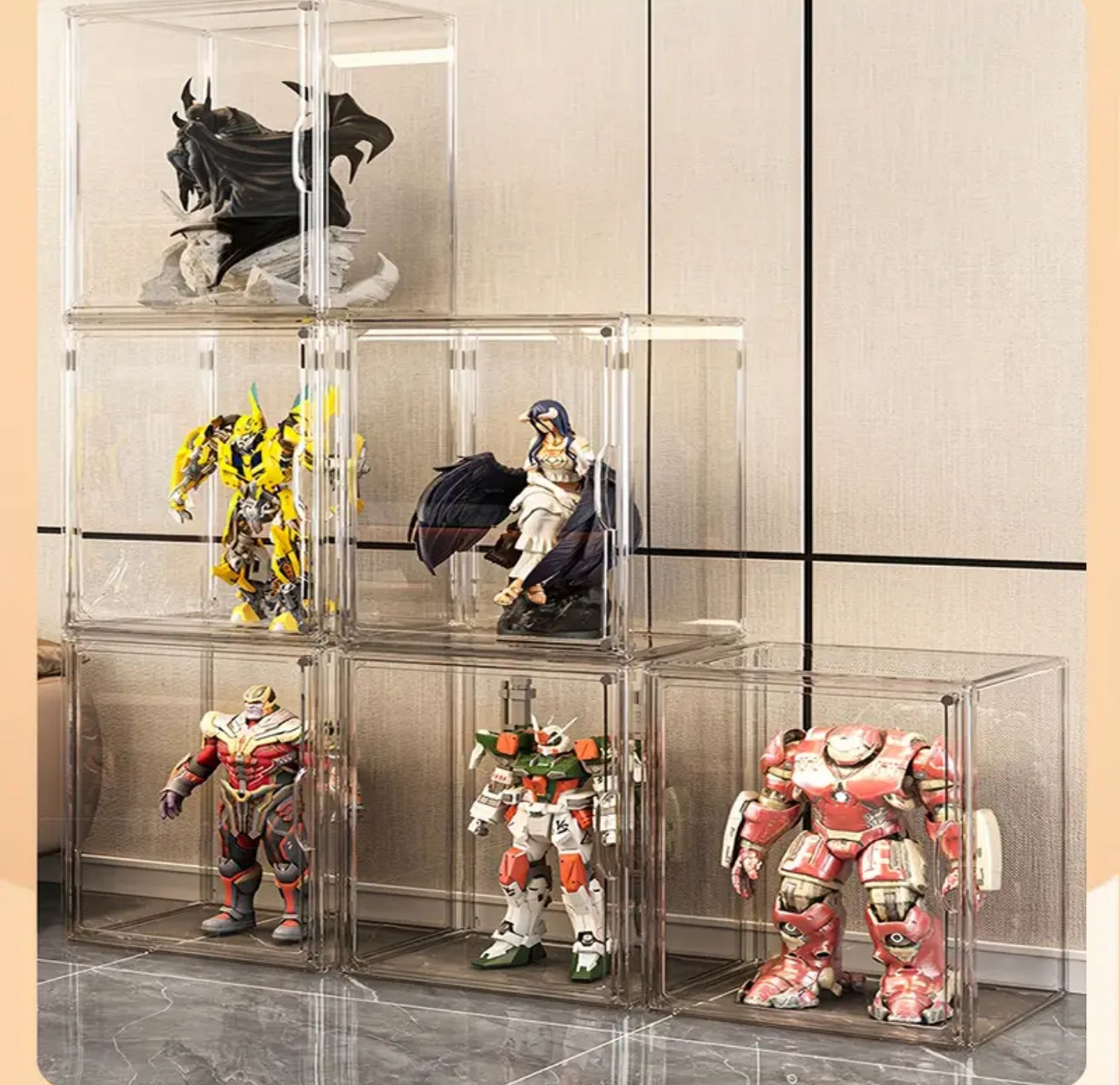 Stackable figurine Collectors box