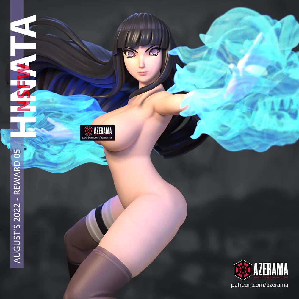 Hinata Figurine | 8-Inch SLA Resin Print | Fully Painted by Azerama | SFW & NSFW Versions