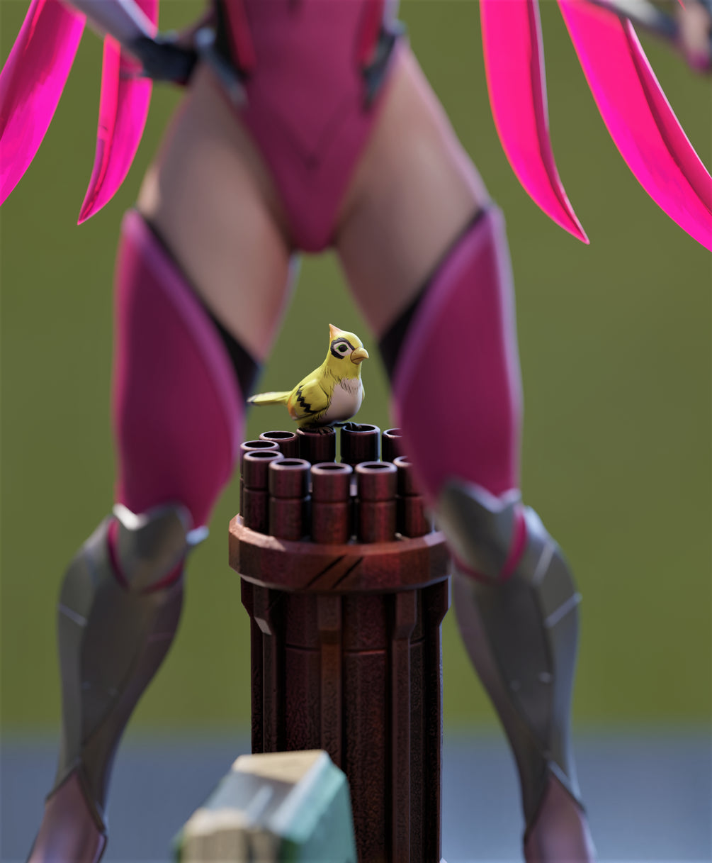 Mercy overwatch - Momoji3D SFW Fanart Print