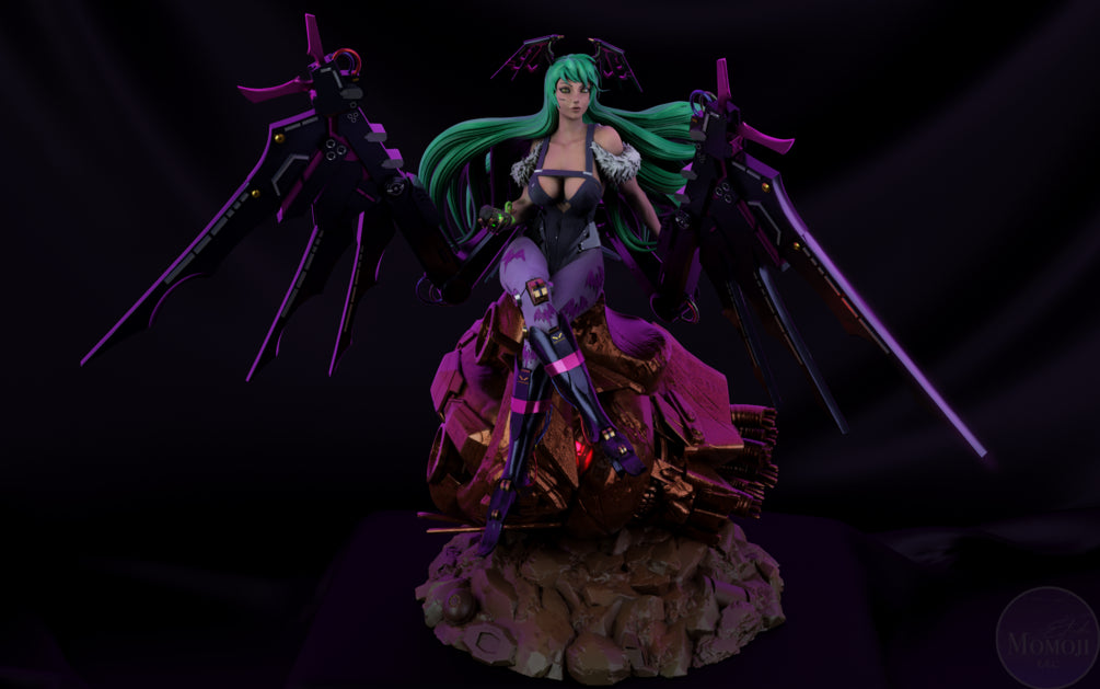 Morrigan cyberpunk - momoji3D SFW Fanart figurine