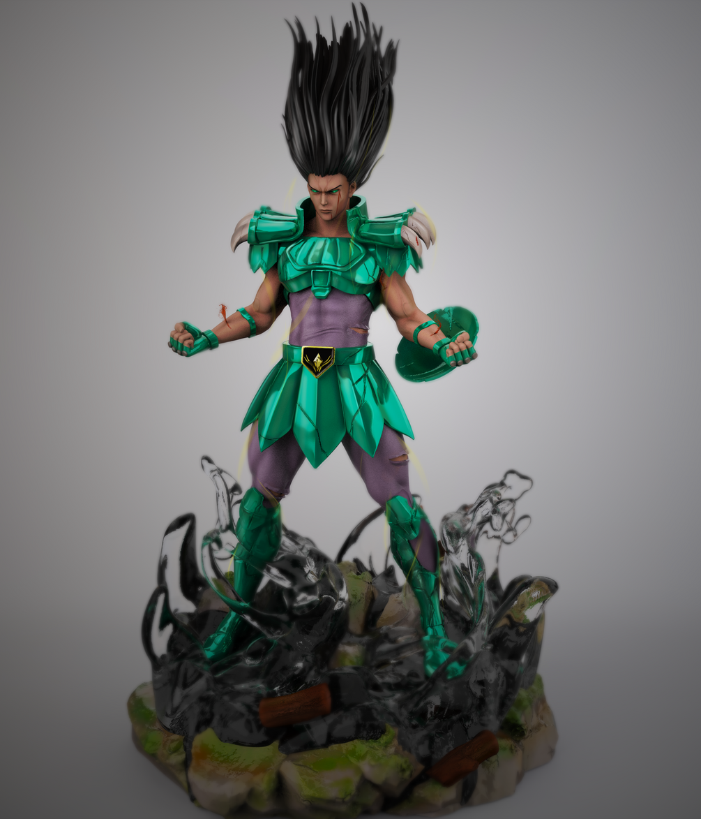 Shiryu - Momoji3D Fanart figurine