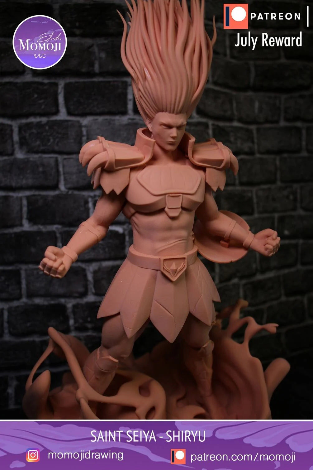 Shiryu - Momoji3D Fanart figurine