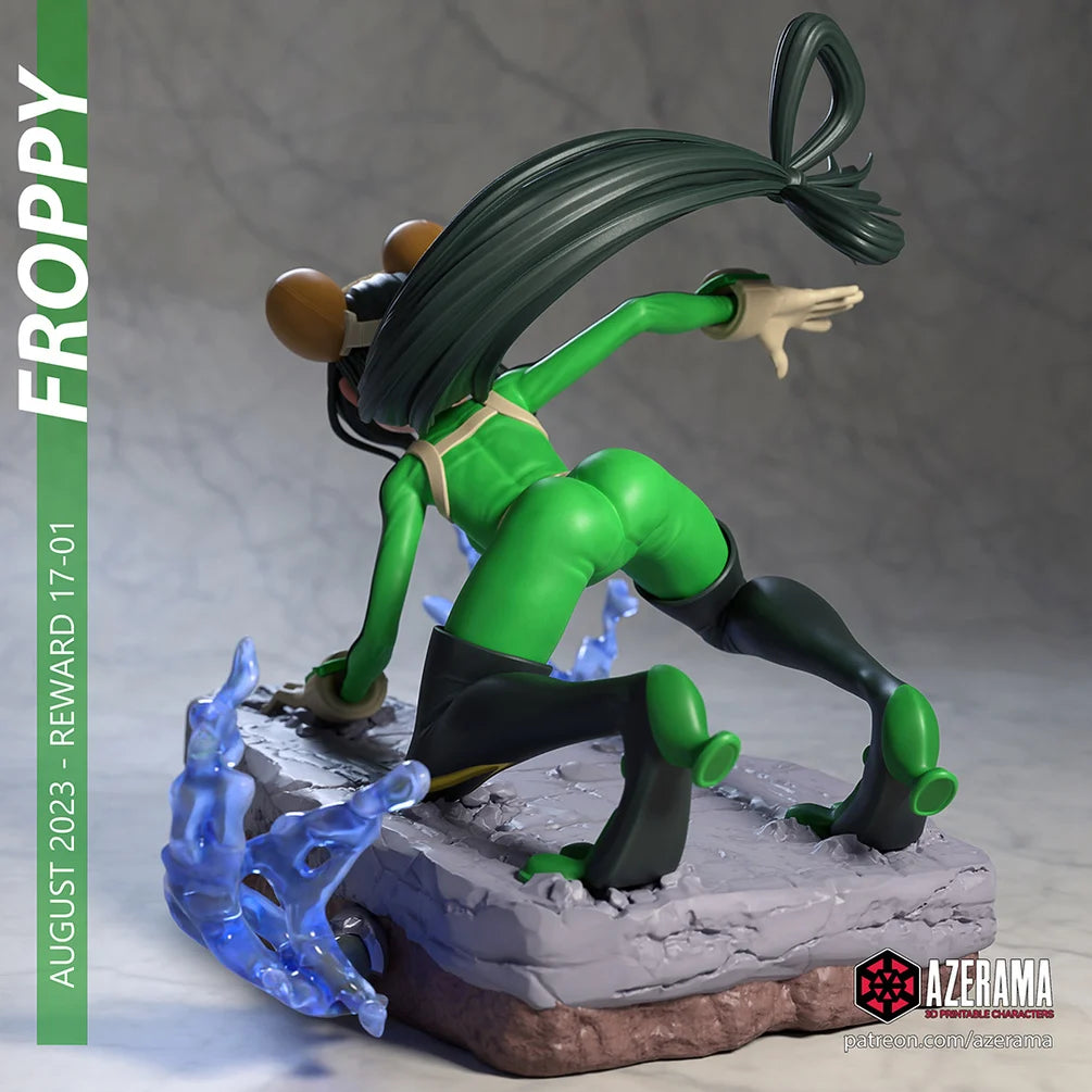 Froppy Figurine | 8-Inch SLA Resin Print | Fully Painted by Azerama | SFW Version