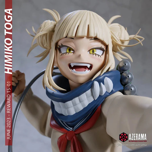 Himiko Toga Figurine | 8-Inch SLA Resin Print | Fully Painted by Azerama | SFW & NSFW Versions