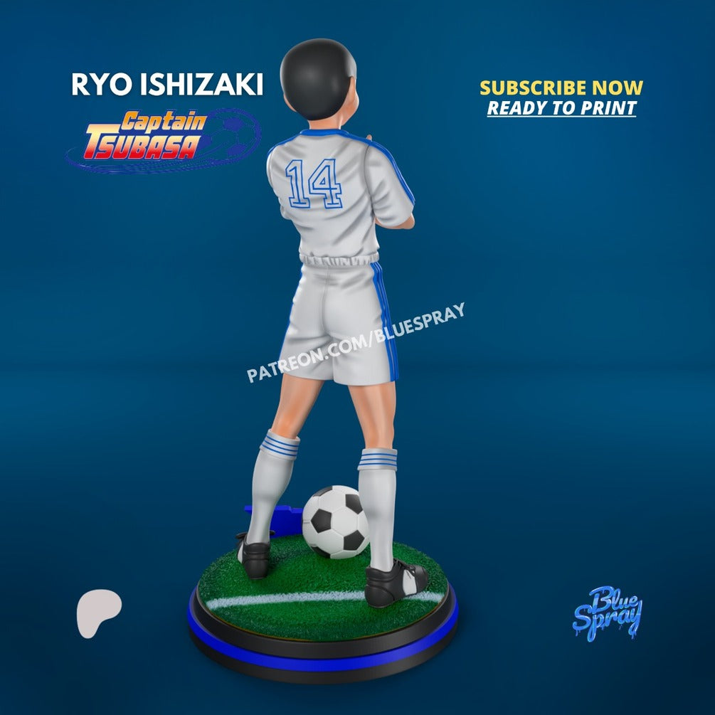 Ryo Ishizaki Figurine | 8-Inch SLA Resin Sculpture | Fully Painted by BlueSpray3D