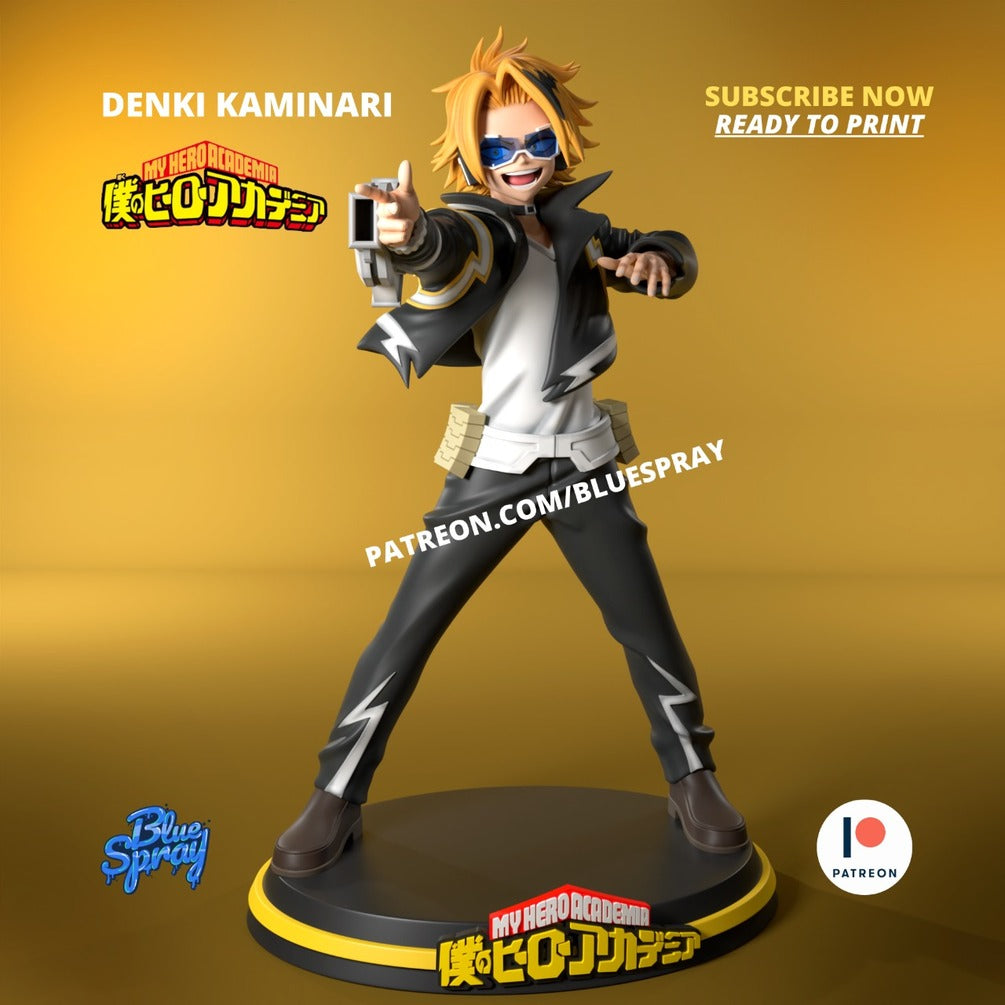 Denki Kaminari Figurine | 8-Inch SLA Resin Sculpture | Fully Painted by BlueSpray3D