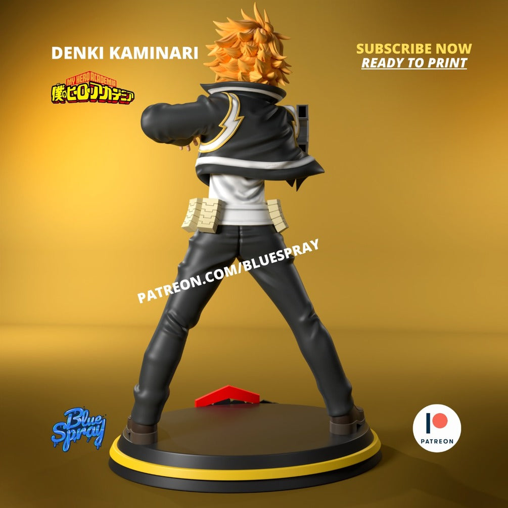 Denki Kaminari Figurine | 8-Inch SLA Resin Sculpture | Fully Painted by BlueSpray3D