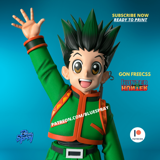 Gon Freecss Figurine | 8-Inch SLA Resin Sculpture | Fully Painted by BlueSpray3D