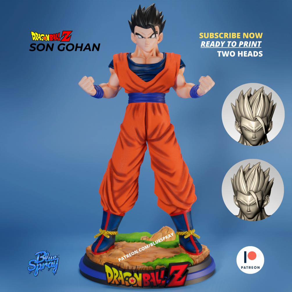 Trunks 8-inch Fully Painted SLA Resin Sculpture by BlueSpray3D