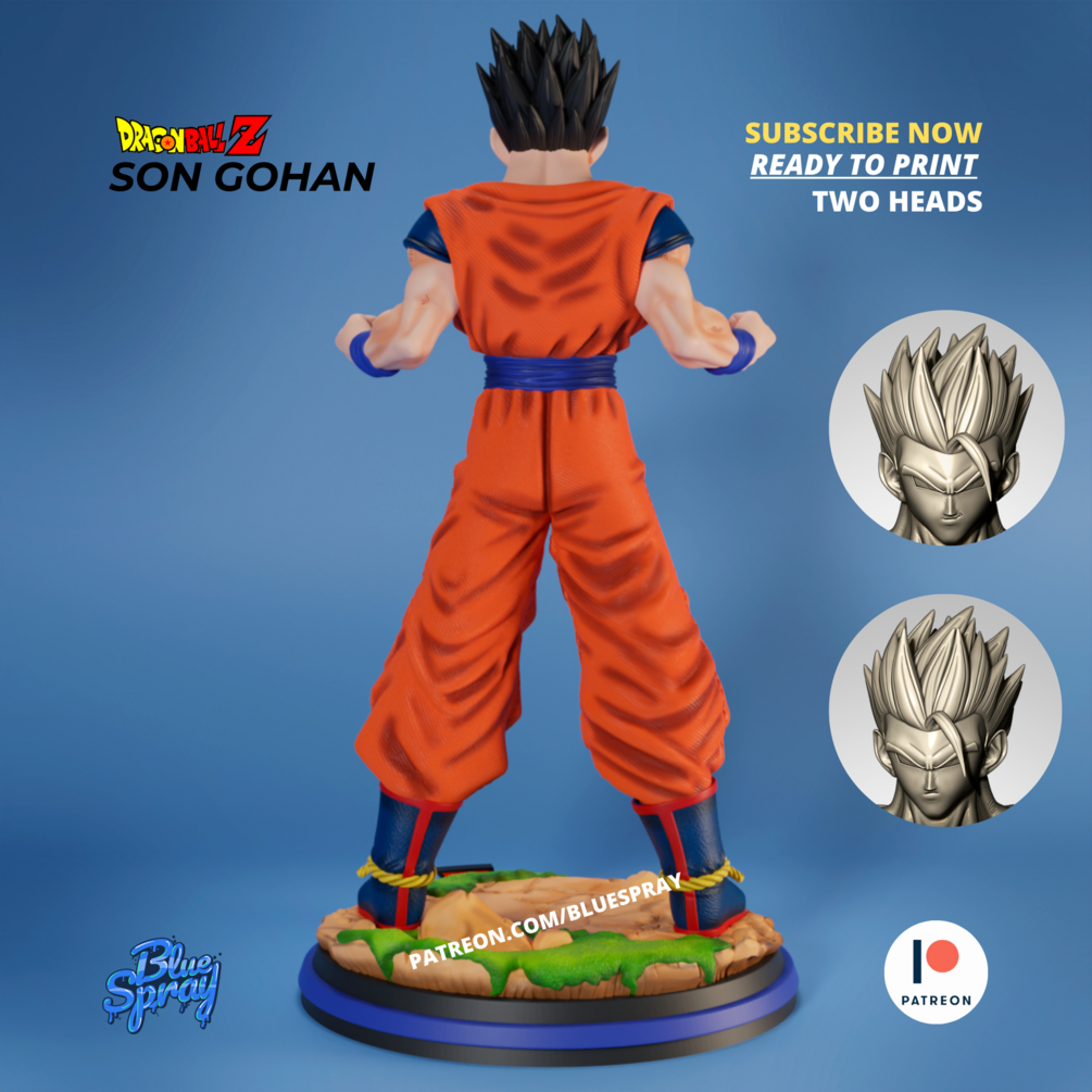 Trunks 8-inch Fully Painted SLA Resin Sculpture by BlueSpray3D