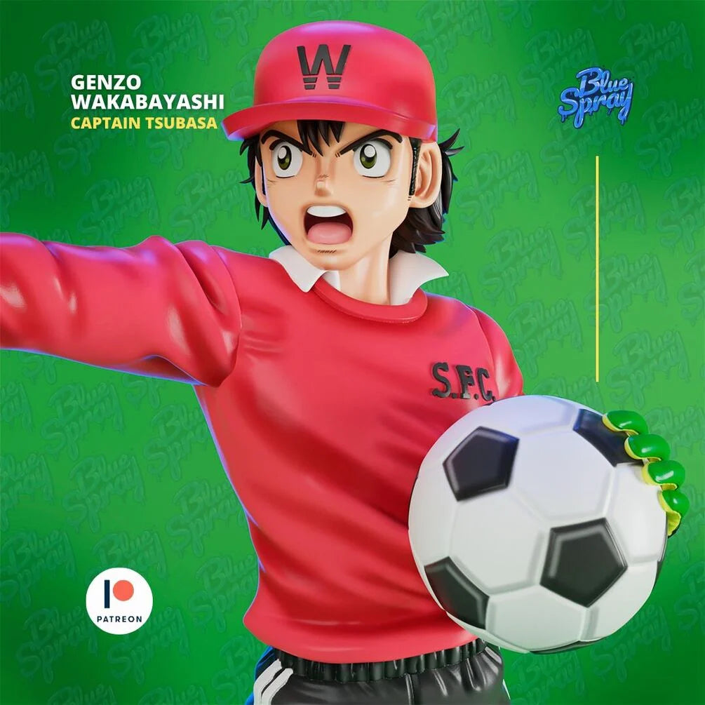 Genzo Wakabayashi 8-Inch SLA Resin Sculpture by BlueSpray3D | Fully Painted *Captain Tsubasa* Figurine