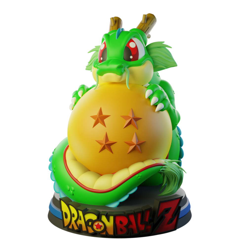 Baby Shenron 8-Inch SLA Resin Sculpture by BlueSpray3D | Fully Painted *Dragon Ball* Figurine