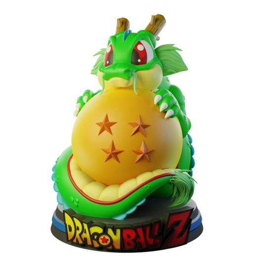 Baby Shenron 8-Inch SLA Resin Sculpture by BlueSpray3D | Fully Painted *Dragon Ball* Figurine