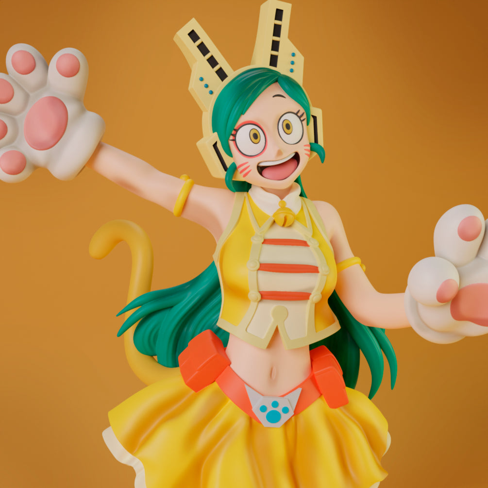 Ragdoll 8-Inch SLA Resin Sculpture by BlueSpray3D | Fully Painted *My Hero Academia* Figurine